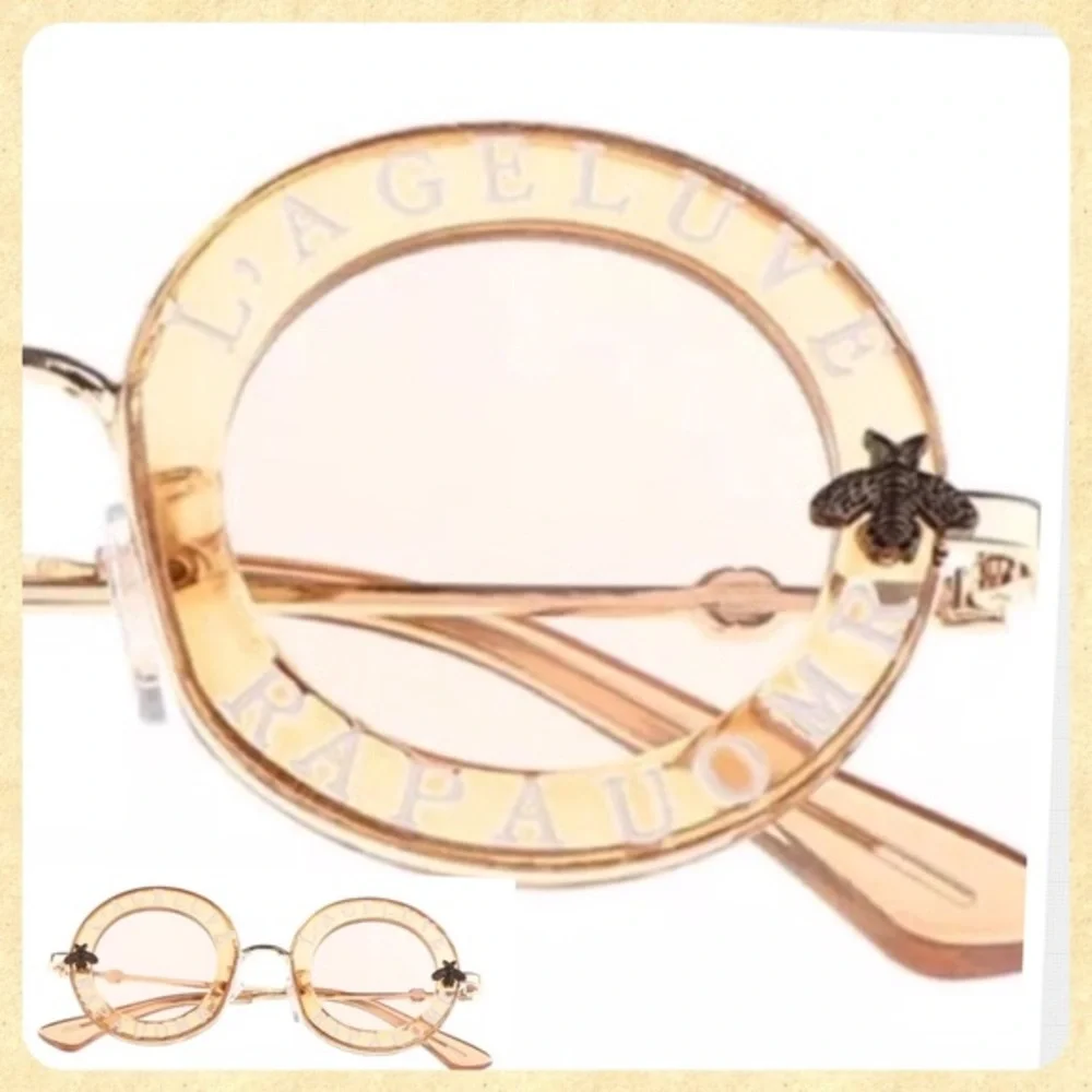 FUN FASHION SUNNIES SMALL FRAME, KIDS OR‎ PET SIZE CHAMPAGNE COLOR-NEW